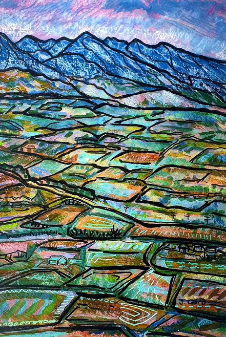 Pirongia And Paddocks At Dawn Artist's Proof