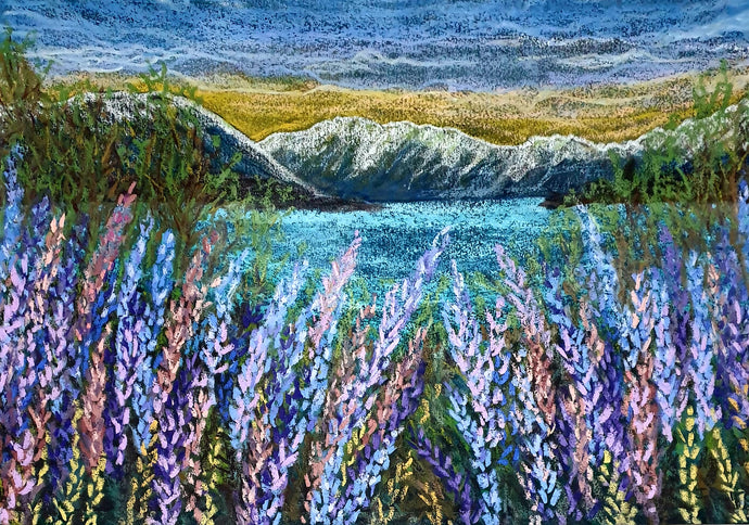 Lupins By The Lake