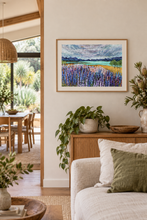 Load image into Gallery viewer, Lakeside Lupins Art Print