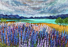 Load image into Gallery viewer, Lakeside Lupins Art Print