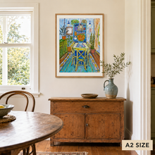 Load image into Gallery viewer, The Blue Dining Room Art Print