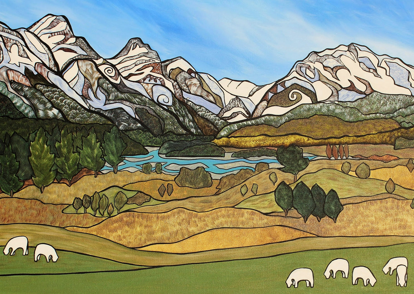 Humbolt Mountains Art Print