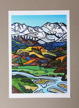 Load image into Gallery viewer, Mountain Peak To Valley Floor Art Print