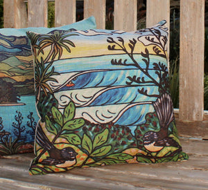 NZ Summer Surf Cushion Cover