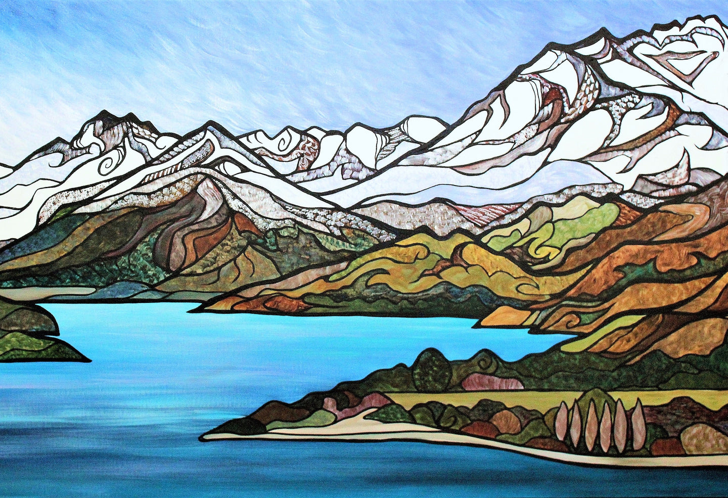 On The Way To Glenorchy Art Print